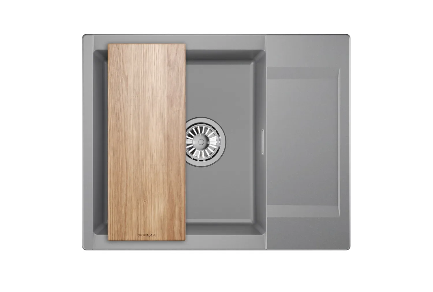 Мойка для кухни Granula Estetica 6202 алюминиум, 62х50 см, прямоугольная