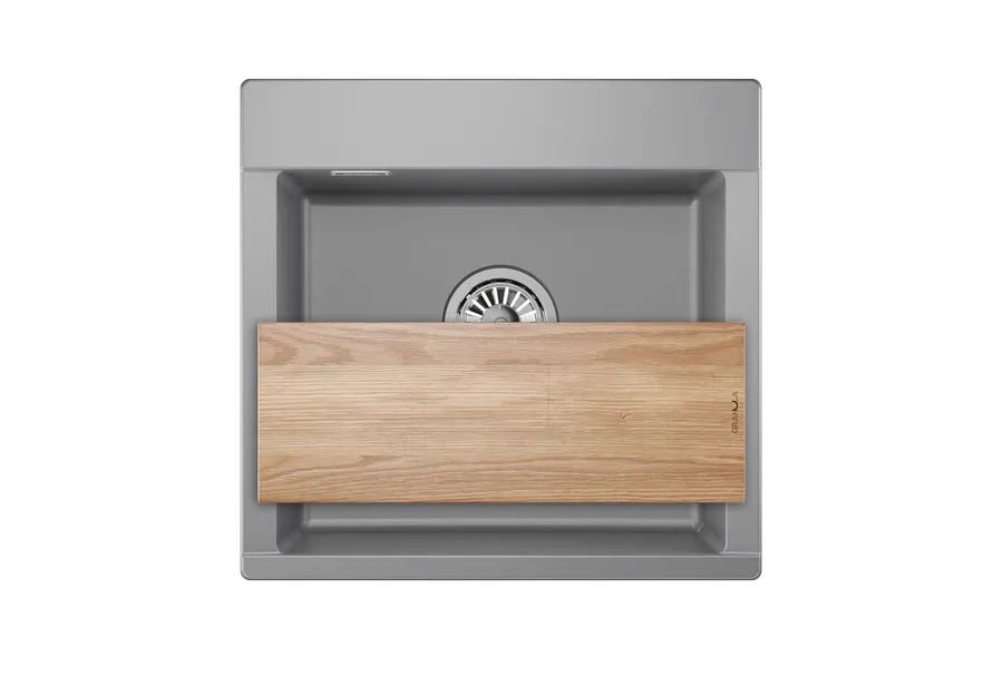 ES-5201, АЛЮМИНИУМ, кухонная мойка, кварц, ESTETICA