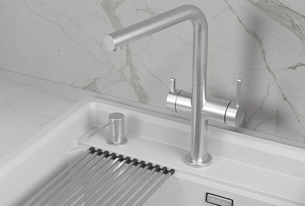 KS-8276, НЕРЖ, СМЕСИТЕЛЬ КУХОННЫЙ KITCHEN SPACE