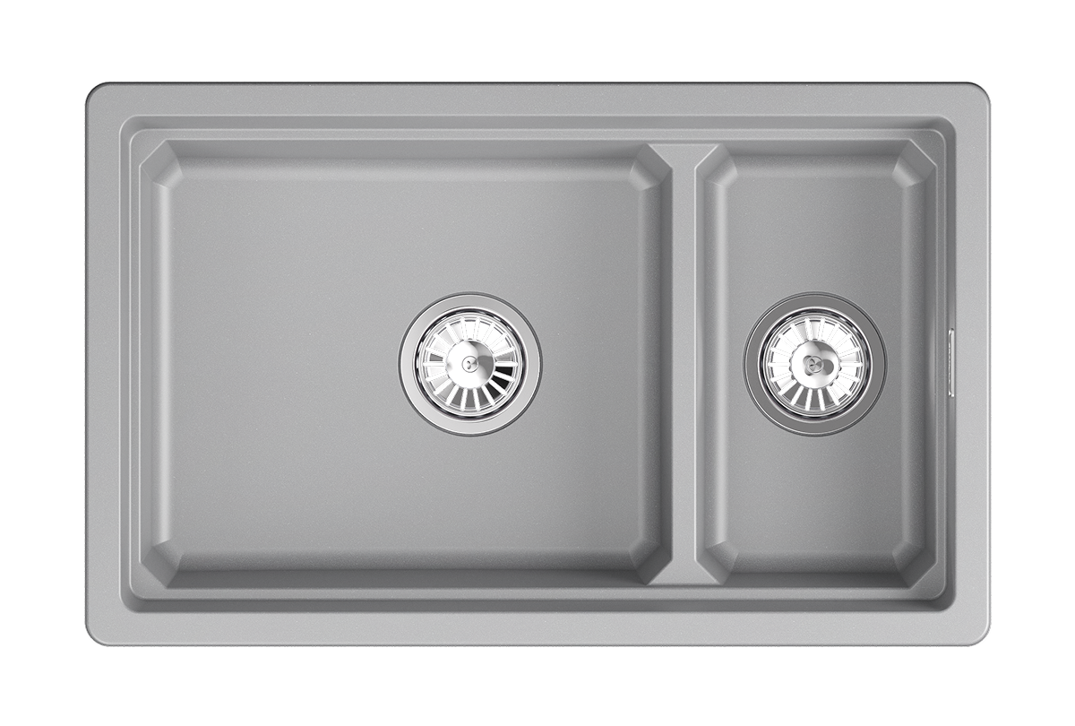 Мойка для кухни Granula Kitchen Space 7304iU алюминиум, 73х45 см, прямоугольная